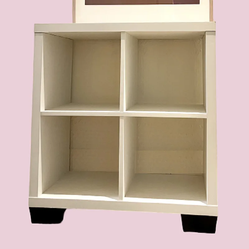 Used White Cube Storage Solution Bookcase Hall Table