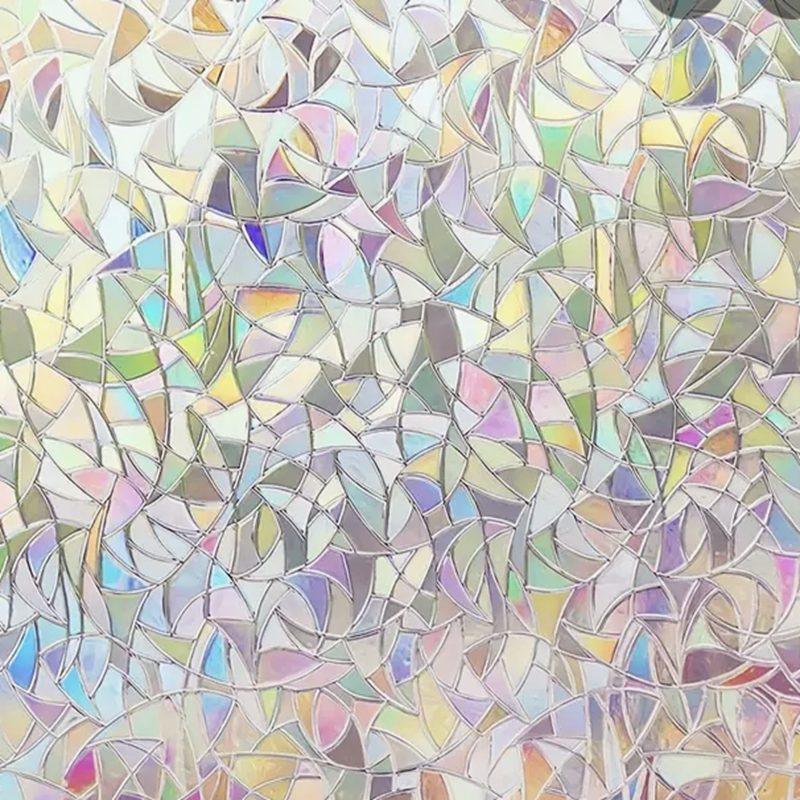 Rainbow Window Glass Privacy Film 90cm W. x 390cm L.