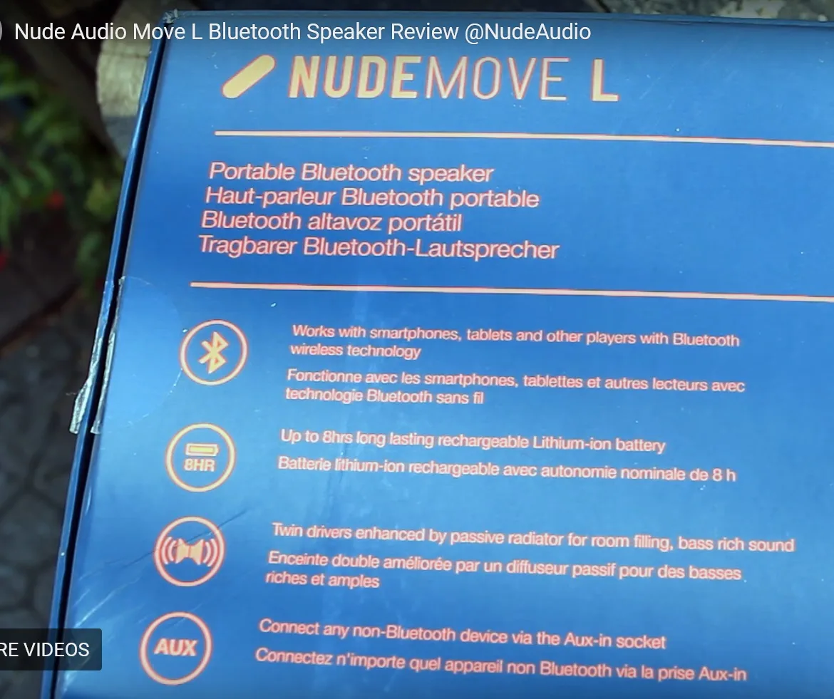 used NudeAudio MoveL Bluetooth Portable Speaker - Image 5