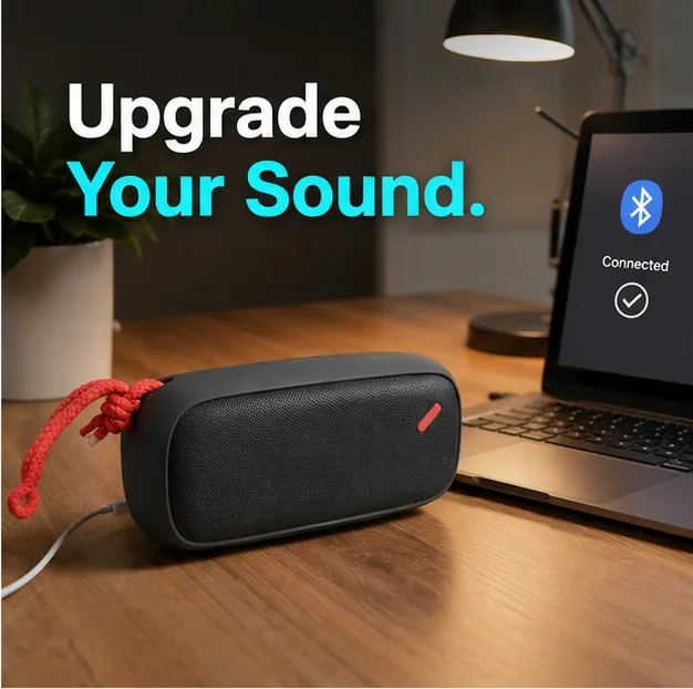 used NudeAudio MoveL Bluetooth Portable Speaker