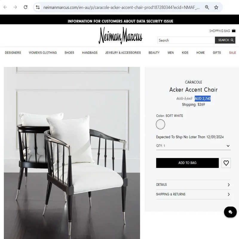 Caracole USA Modern White Windsor Accent Armchair – Designer Luxury Occasional Chair | Hamptons / Coastal / Modern Classic Style - Image 3