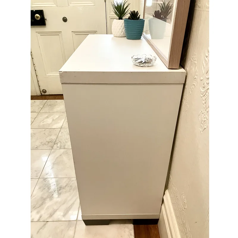 Used White Cube Storage Solution Bookcase Hall Table - Image 7