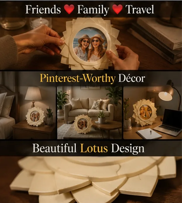 unused SET of 4 Lotus-style Photo Frames - Image 4