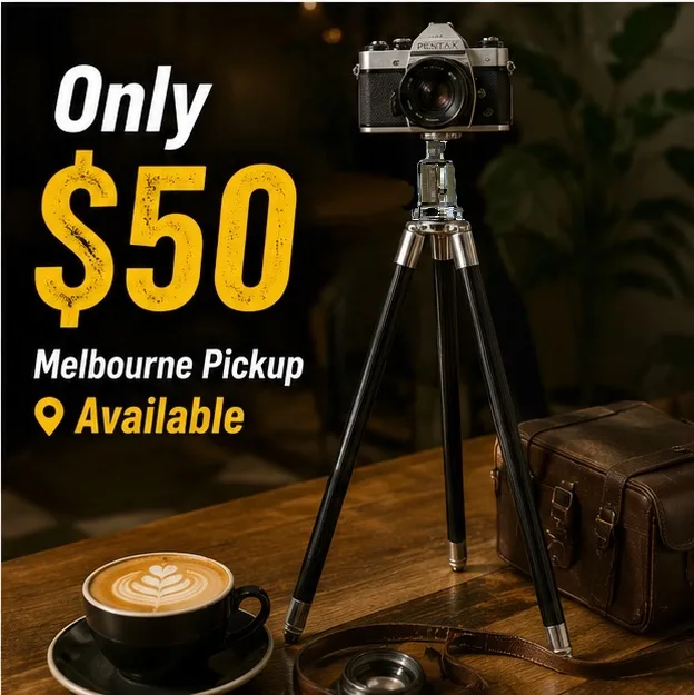 Vintage Barton Swivel Head Extendable Telescopic Tripod Leg Camera Stand - Image 4