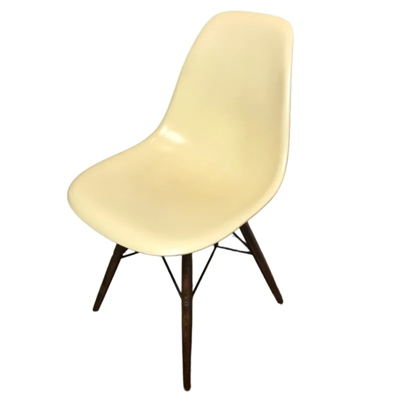 used ONE Parchment-tone MCM-style Chair