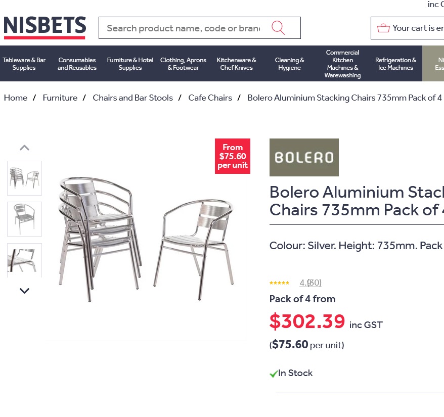 One secondhand Aluminum Outdoor Chair and soft cushion - Image 6