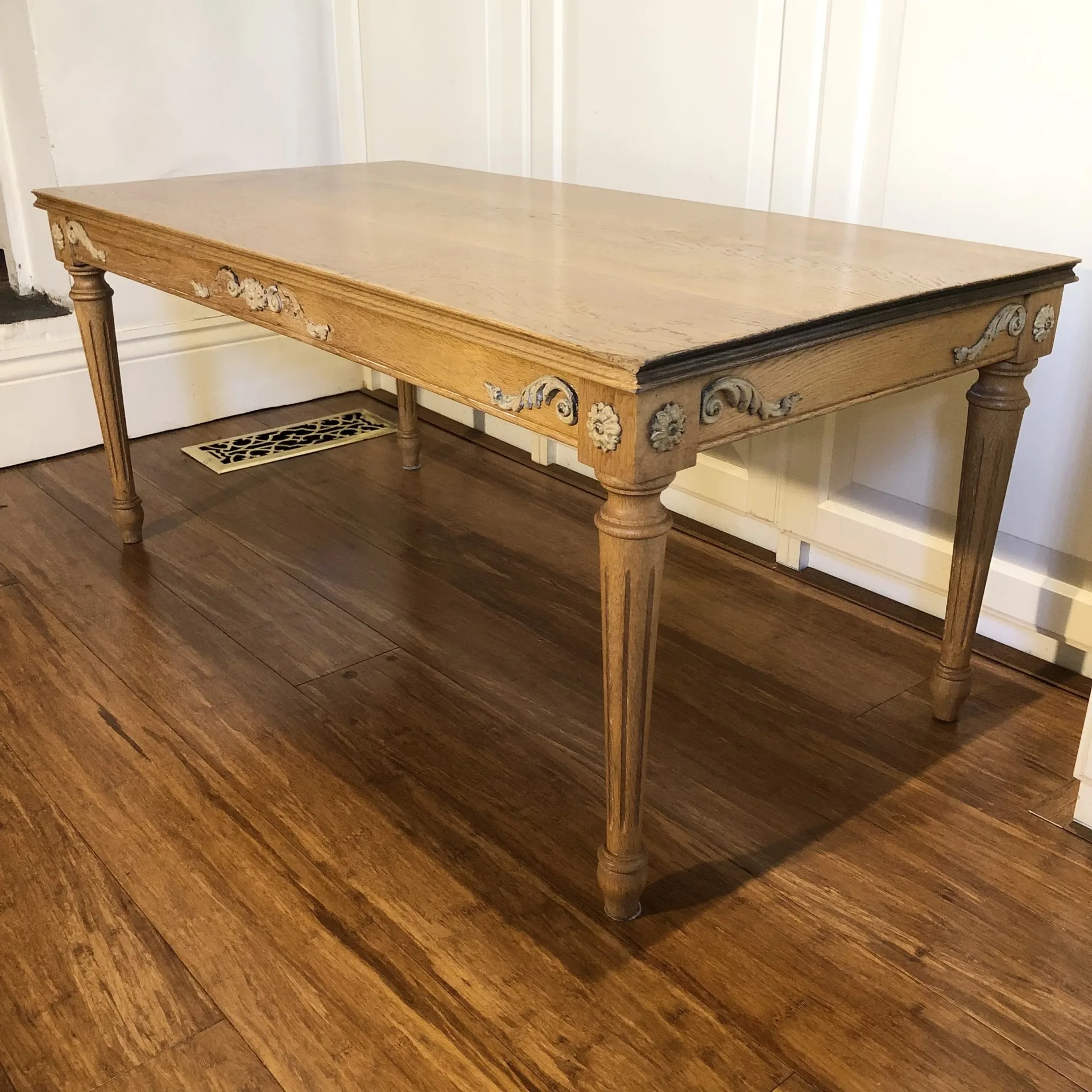 Secondhand Solid Oak French-style Coffee Table - Image 5