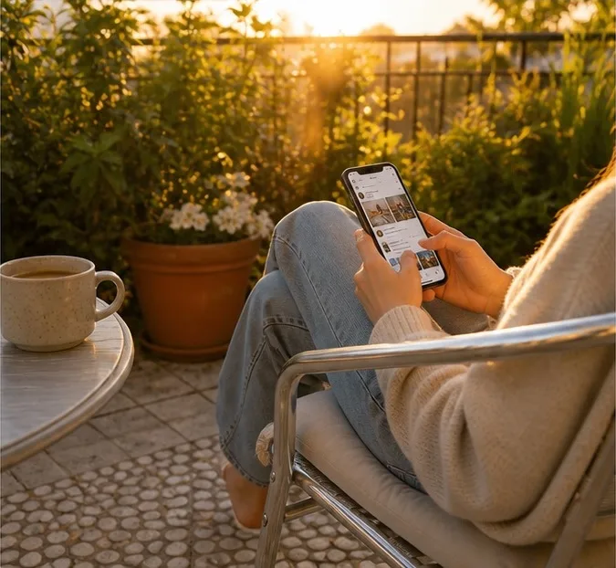 One secondhand Aluminum Outdoor Chair and soft cushion - Image 6